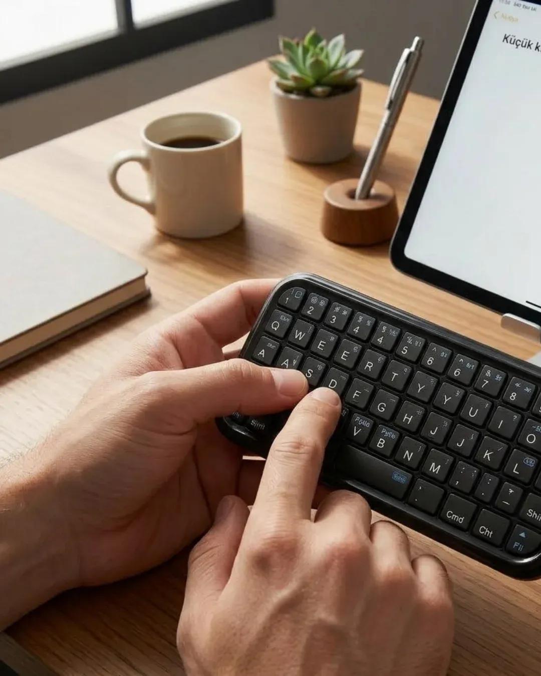 DAYI | Taşınabilir Mini Bluetooth Klavye Şarjlı Kablosuz Klavye