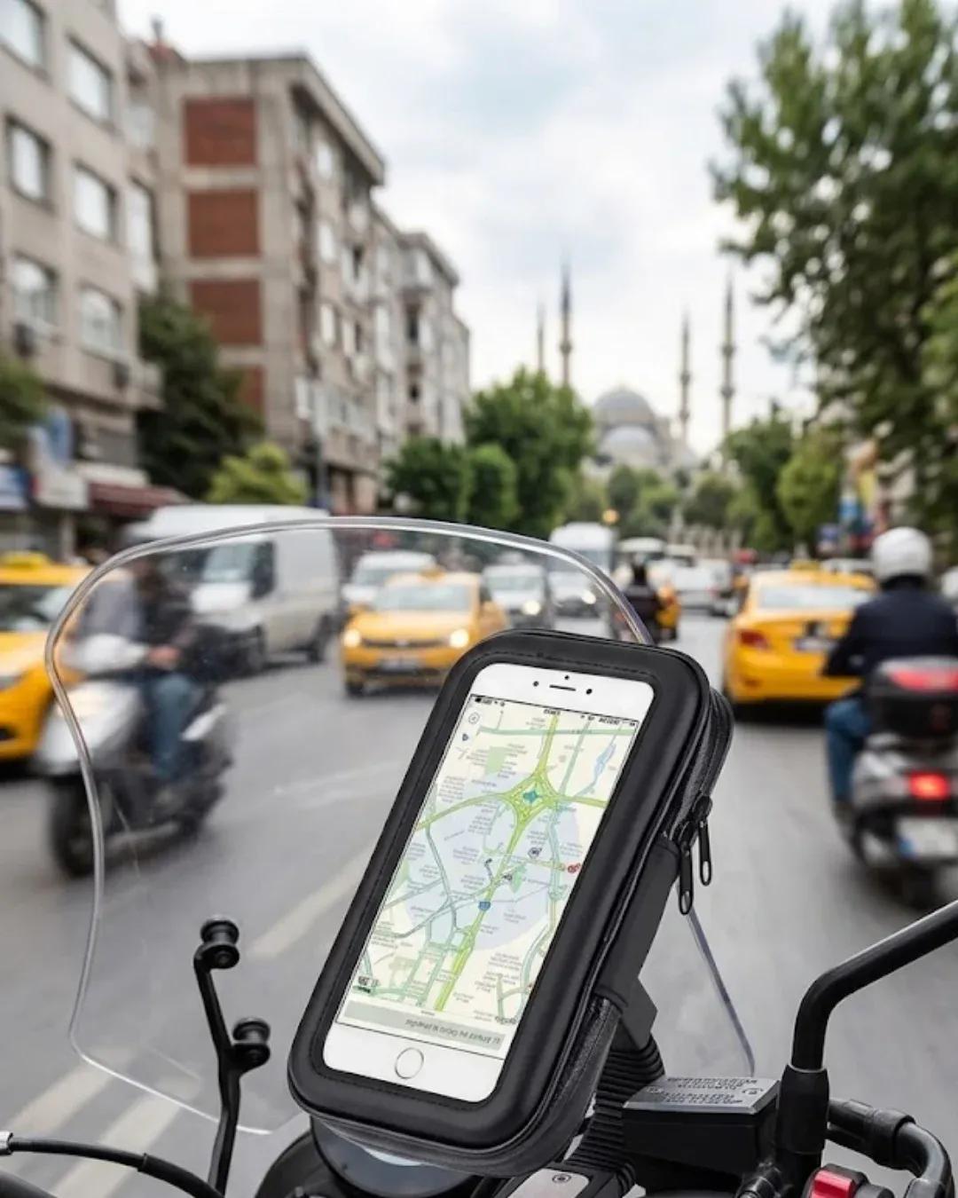 DAYI | Su Geçirmez Motosiklet Telefon Tutucu Evrensel Gidon Montaj Navigasyon Standı