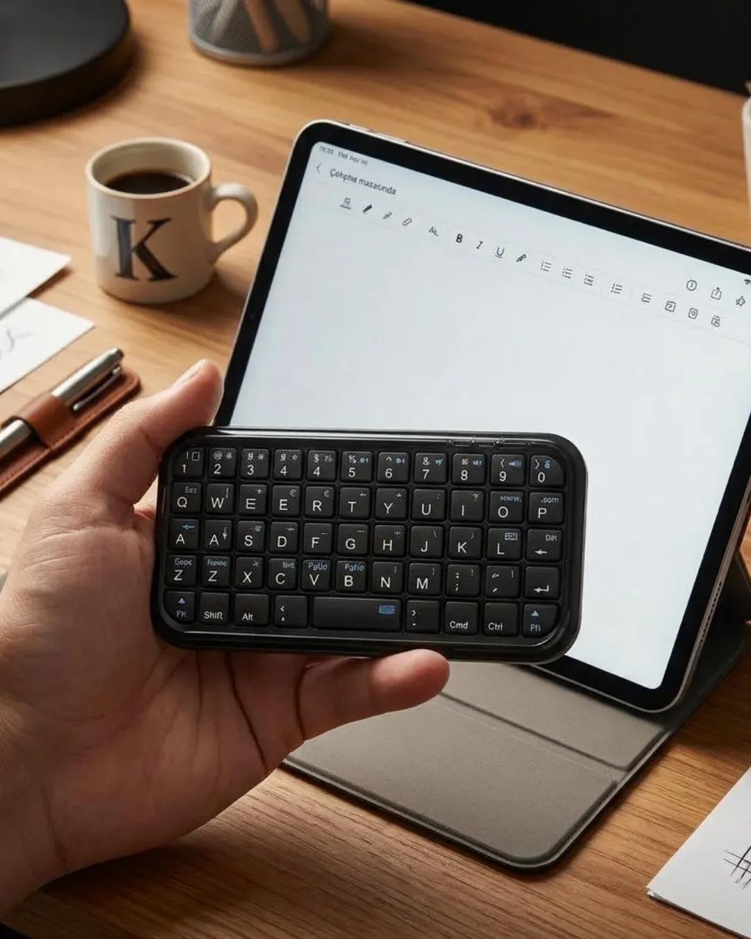 DAYI | Mini Bluetooth Klavye Kablosuz Taşınabilir Cep Boyutu Klavye