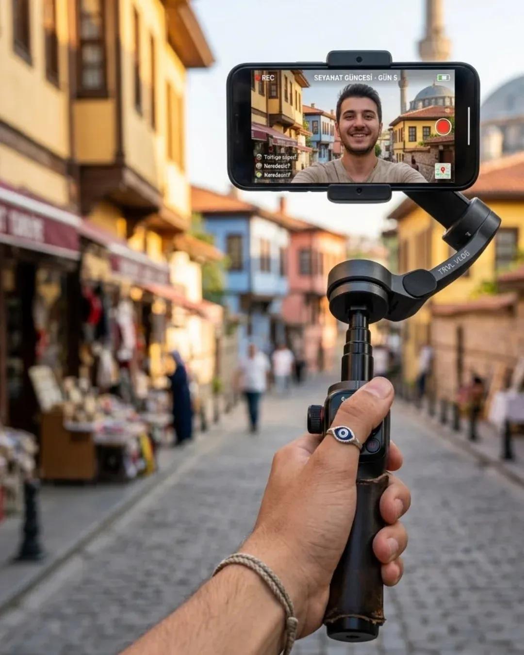 DAYI | Telefon Gimbal Stabilizer Video Sabitleyici Vlog Çekim Aparatı