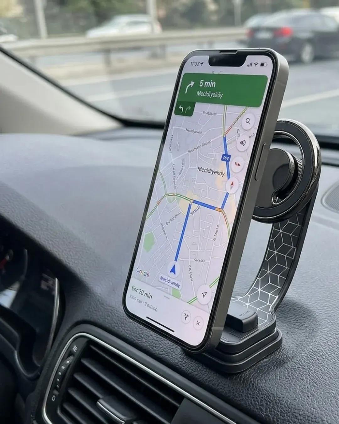 DAYI | Araç İçi Manyetik Telefon Tutucu Katlanabilir Navigasyon Standı